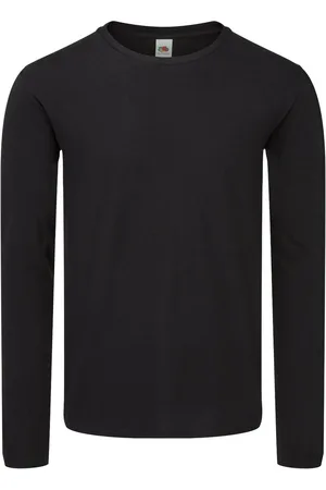 Fruit Of The Loom Heren Iconische 150 T-Shirt met lange mouwen