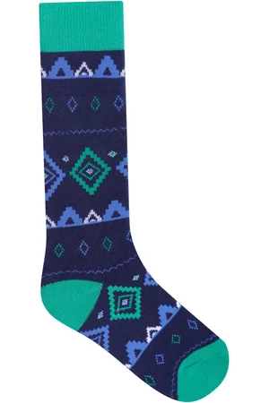 Dare 2B Fair Isle kindersokken (Levendig Groen/Moonlight Denim)