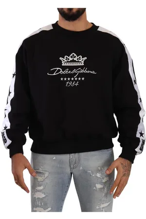 Dolce & Gabbana Katoenen Ronde Hals Kroon 1984 Sterren Pullover