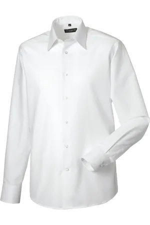 Russell Athletic Russell Collection Heren Oxford Getailleerd Formeel Overhemd Met Lange Mouwen