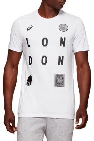 Asics London City Heren Wit T-Shirt