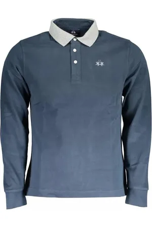 La Martina Katoenen Poloshirt Met Contrasterende Details En Geborduurd Logo