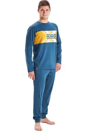 Munich Winterpyjama lange mouw ronde hals MU1 heren