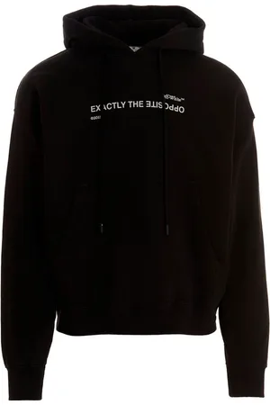 OFF-WHITE Espiral Opuesto Skate Fit Negro Kapuzenpullover