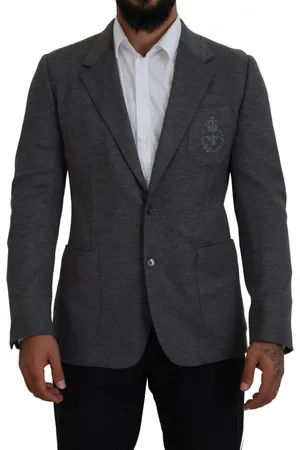 Dolce & Gabbana Wol stretch slim fit jasje