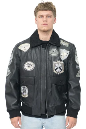 Infinity Heren Top Gun A2 lederen bomberjack-San Diego