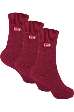 THMO 3 paar thermo kindersokken - Fuchsia