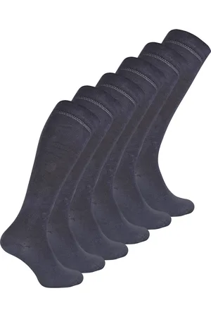 Sock Snob 6 Paar Multipack Dames Extra Lange Bamboe Sokken Ademende Kniekousen