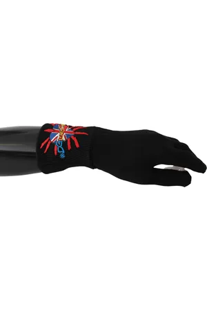 Dolce & Gabbana #DGLovesLondon Geborduurde wollen handschoenen