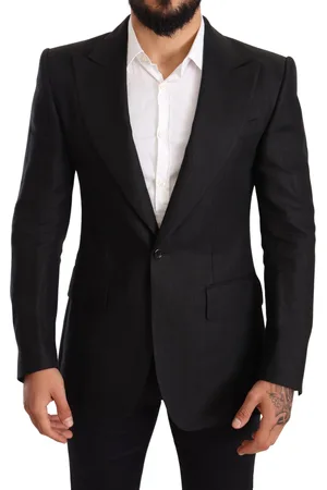 Dolce & Gabbana Linnen Slim Fit Jas Jas Blazer