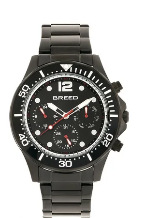 Breed Pegasus armbandhorloge met dag/datum