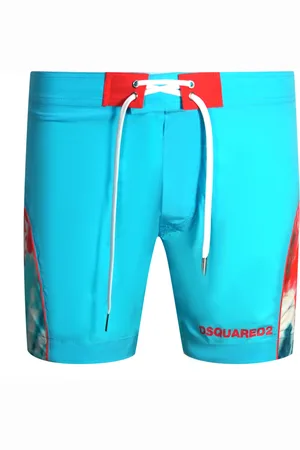 Dsquared2 Tie Dye Design Blue Swim Shorts