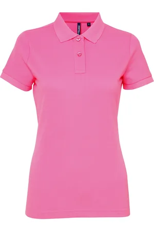 Asquith Dames/dames Performance Blend Poloshirt met korte mouwen (Neonroze)