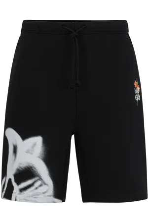 HUGO BOSS Heren Diflowos Floral Artwork Shorts in