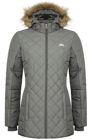 Ellesse Dames Donkergrijze Mantel met Capuchon