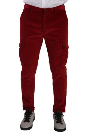 Dolce & Gabbana Corduroy Katoenen Cargobroek Met Skinny Broek
