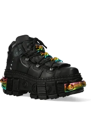 New Rock Platform leren enkellaarzen-WALL106-S23
