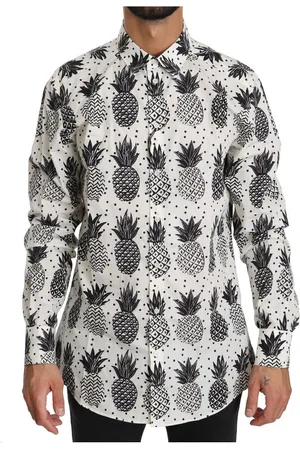 Dolce & Gabbana Katoenen Overhemd Met Ananasprint
