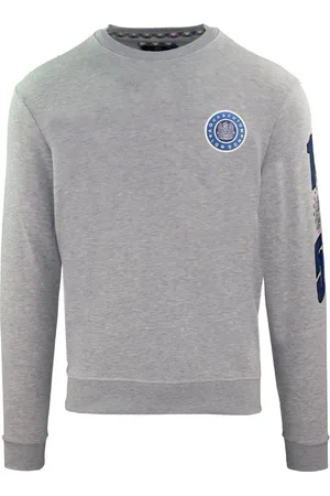 Aquascutum Sweatshirt met reliefcirkel en klein logo