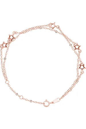 LOVA Zilver 925 zilveren dubbele ster armband vergulde
