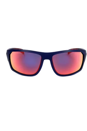 Tommy Hilfiger Mat Blauw Rode Zonnebril
