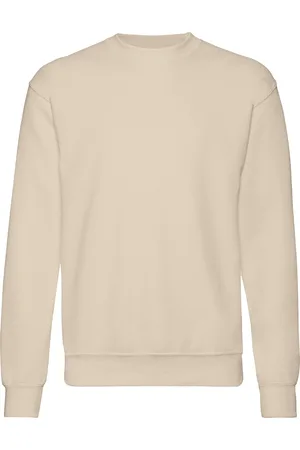 Fruit Of The Loom Heren Set-In Belcoro® garen Sweatshirt (Natuurlijk)