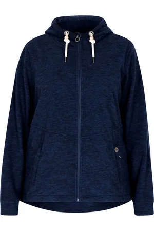 Dreimaster Fleece jas Dames marine gem