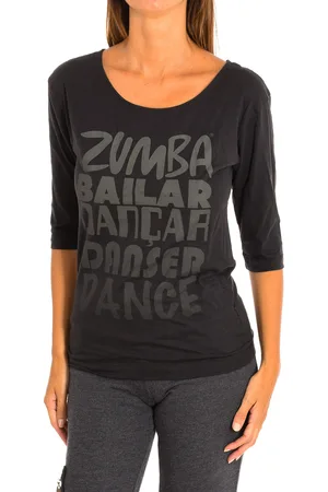 Zumba Fitness Dames sport T-shirt met ronde hals en 3/4 mouwen Z1T00684