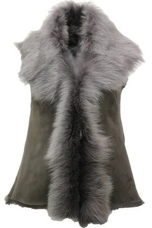 Infinity Korte damesbodywarmer van Toscana-schapenvacht-Denver