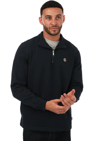 Ted Baker Kilbrn sweatshirt met halve rits voor heren, marineblauw