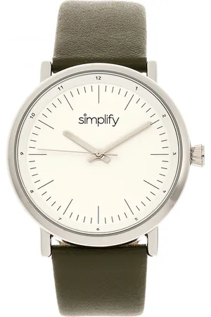 Simplify Vereenvoudig het 6200 horloge met leren band