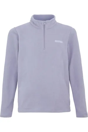 Regatta Geweldige Outdoors Kinder Hot Shot II Half Zip Fleece Hoodie (Wisteria)
