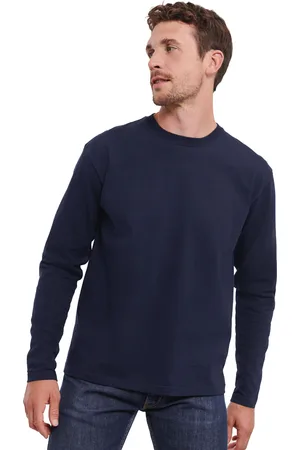 Russell Athletic Russell Heren Klassiek T-shirt met lange mouwen (Franse marine)