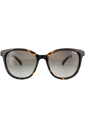 Polaroid Cat Eye Dames Havana Goud gepolariseerde zonnebril