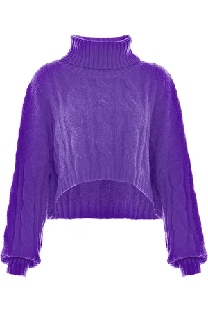 myMo Trui met coltrui Dames paars