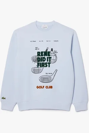 Lacoste Heren Relaxed Fit Sweatshirt met Piqué Motief in