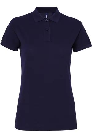 Asquith Dames/dames Performance Blend Poloshirt met korte mouwen (Marine)