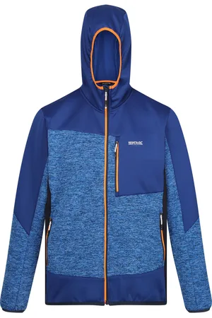 Regatta Heren Cadford VI Marl Fleecejas met capuchon (Oxford /Nieuw Royal)