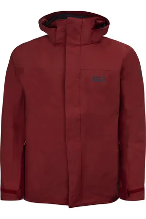 Jack Wolfskin Highland heren jas bordeauxrood