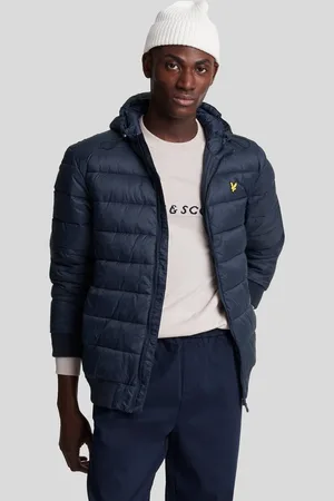 Lyle & Scott Donker marineblauw gewatteerd gewatteerd jack van