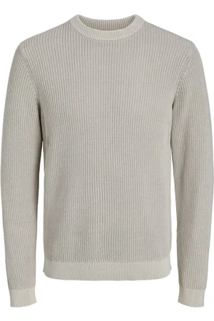 JACK & JONES Trui Rib Washed Knit Crew Neck