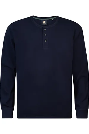 Petrol Industries Heren Plus Size T-shirt Lange Mouwen Adak