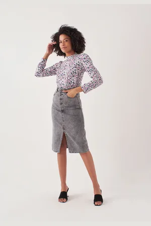 HERITA Blouse met Opstaande Kraag en Lange Mouwen - Violet