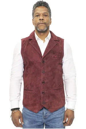 Infinity Heren klassiek glad geit suède leren vest-Exeter