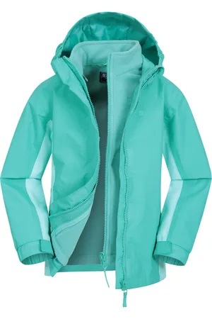 Mountain Warehouse Kinder/Kinder Lightning 3 in 1 Waterdichte Jas (Licht Teal)