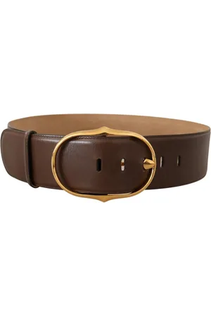 Dolce & Gabbana Leren Ovale Riem Met Gesp