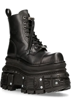 New Rock Metalen leren militaire laarzen - MILI083CCT-C4