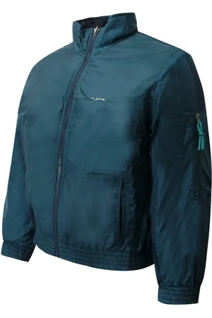 Nike Jongens Omkeerbare Gevoerde Jas Junior Bommenwerperjas Teal Navy 461322 452