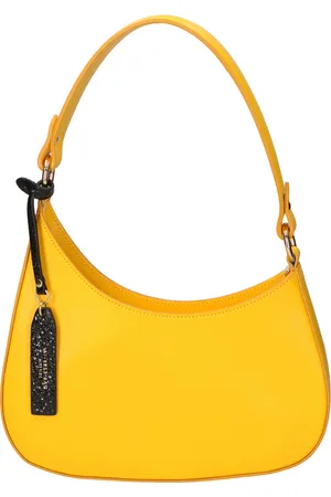My Best Bags Schoudertas WIT YELLOW