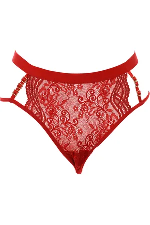 Kisses and Love String met kant en lint in de taille 21683 vrouw